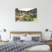 Binnenste Uitzicht van de Levende Zaal van de FDR Canvas Afdruk (Insitu (Slaapkamer))