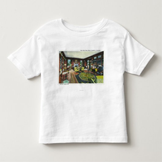 Binnenste Uitzicht van de Levende Zaal van de FDR Kinder Shirts (Voorkant)