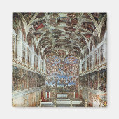 Binnenste uitzicht van de Sistinekapel Magneet (Voorkant)