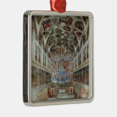 Binnenste uitzicht van de Sistinekapel Metalen Ornament (Rechts)