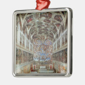 Binnenste uitzicht van de Sistinekapel Metalen Ornament (Links)