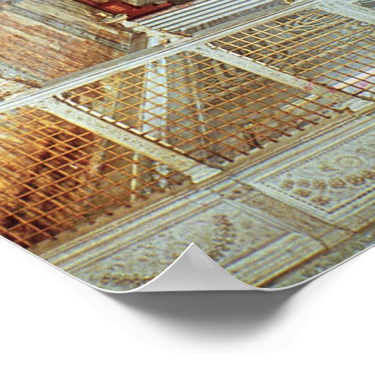 Binnenste uitzicht van de Sistinekapel Poster (Hoek)