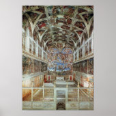 Binnenste uitzicht van de Sistinekapel Poster (Voorkant)
