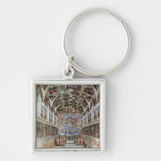 Binnenste uitzicht van de Sistinekapel Sleutelhanger (Voorkant)