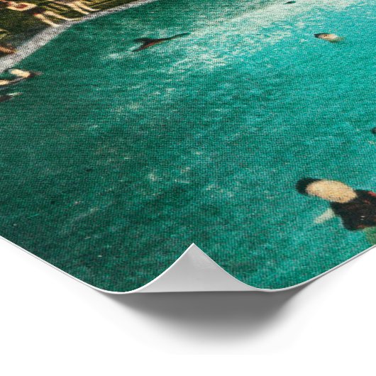 Binnenste Uitzicht van de zwembadkuipen Poster (Hoek)