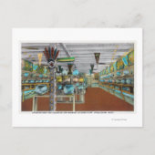 Binnenste Uitzicht van diep Zee Aquarium Briefkaart (Voorkant)