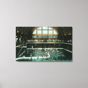 Binnenste Uitzicht van het badpaviljoen Canvas Afdruk