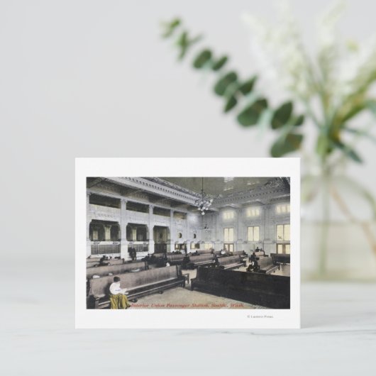 Binnenste Uitzicht van het EU-station Briefkaart (Staand voorkant)