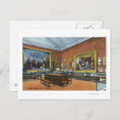 Binnenste Uitzicht van Pilgrim Hall Briefkaart (Voorkant / Achterkant)