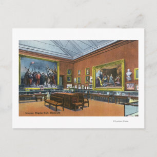 Binnenste Uitzicht van Pilgrim Hall Briefkaart