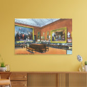 Binnenste Uitzicht van Pilgrim Hall Canvas Afdruk (Insitu (Woonkamer))