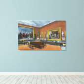 Binnenste Uitzicht van Pilgrim Hall Canvas Afdruk (Insitu (Houten vloer))