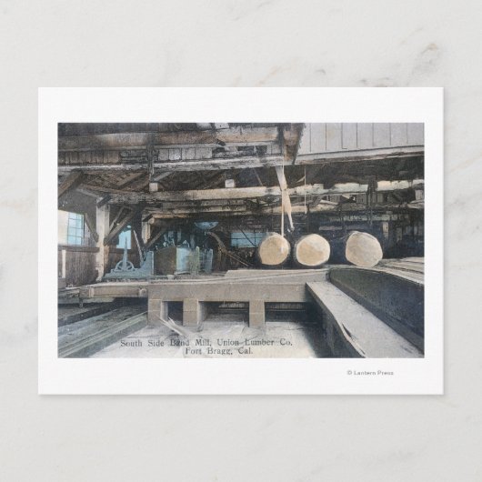 Binnenste Uitzicht van South Side Band Mill Briefkaart (Voorkant)