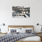 Binnenste Uitzicht van South Side Band Mill Canvas Afdruk (Insitu (Slaapkamer))