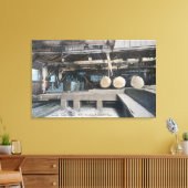 Binnenste Uitzicht van South Side Band Mill Canvas Afdruk (Insitu (Woonkamer))