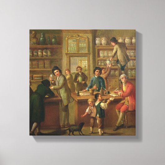 Binnenste van een Farmacie Canvas Afdruk (Voorkant)