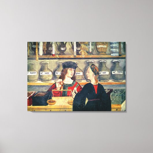 Binnenste van een Farmacie Canvas Afdruk (Voorkant)