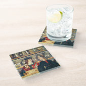 Binnenste van een Farmacie Glazen Onderzetter (Schuin)