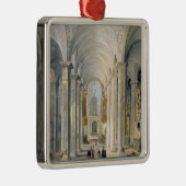 Binnenste van een kerk 2 metalen ornament (Rechts)