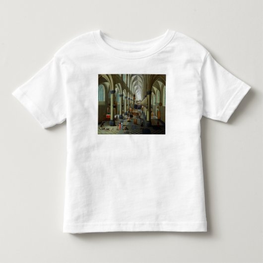 Binnenste van een kerk kinder shirts (Voorkant)