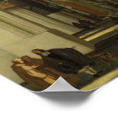 Binnenste van een kerk met figuren, 1685 poster (Hoek)