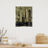 Binnenste van een kerk poster (Keuken)