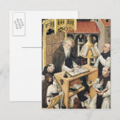 Binnenste van een Scriptorium, School of Segovia Briefkaart (Voorkant / Achterkant)
