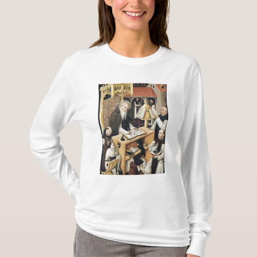 Binnenste van een Scriptorium, School of Segovia T-shirt (Voorkant)