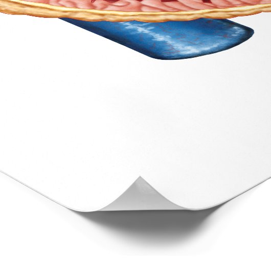 Binnenste van het menselijk hart poster (Hoek)