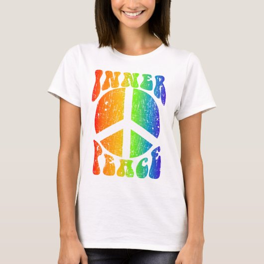 Binnenste vredesregenboog t-shirt (Voorkant)