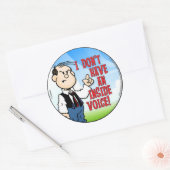 Binnenstem Ronde Sticker (Envelop)