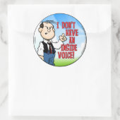 Binnenstem Ronde Sticker (Tas)