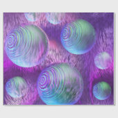 Binnenstroom II, Abstract Indigolavendel universum Cadeaupapier (Vlak)