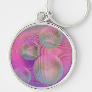 Binnenstroom III - Fuchsia & Violet Galaxy Sleutelhanger