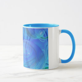 Binnenstroom VI - Aqua & Azure Galaxy Mok