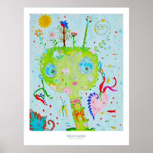 Binnentuin II Poster (Voorkant)