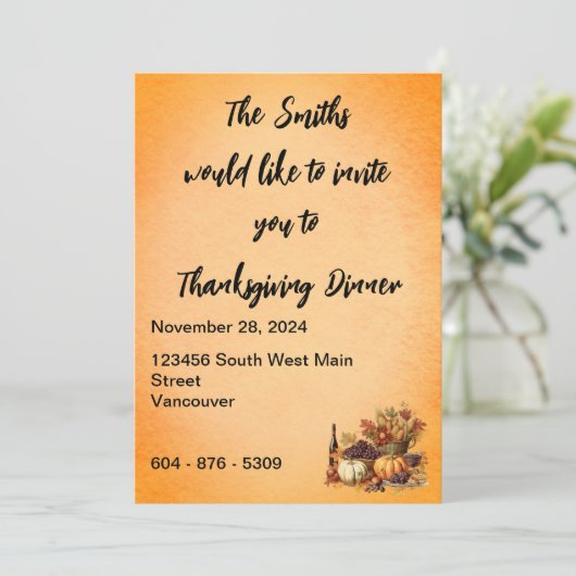 Binnenuitnodiging Kaart (Staand voorkant)