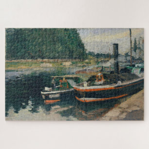 Binnenvaartschepen bij Pontoise (1876) door Camill Legpuzzel