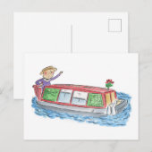 binnenvaartschip briefkaart (Voorkant / Achterkant)