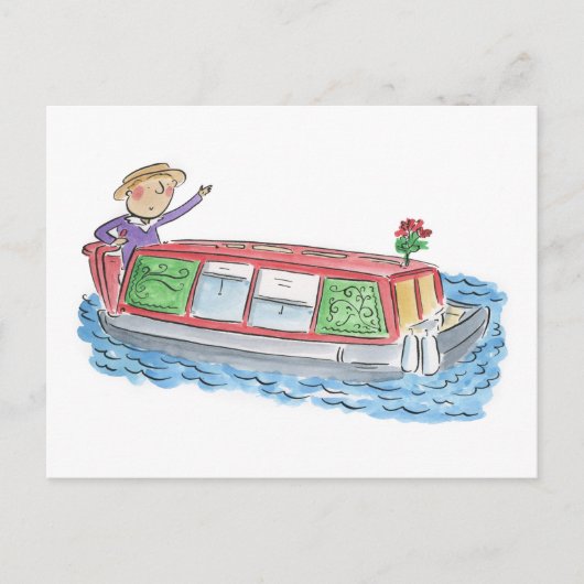 binnenvaartschip briefkaart (Voorkant)