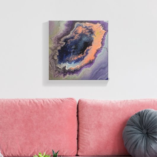 binnenvallen canvas afdruk (Insitu (Woonkamer))