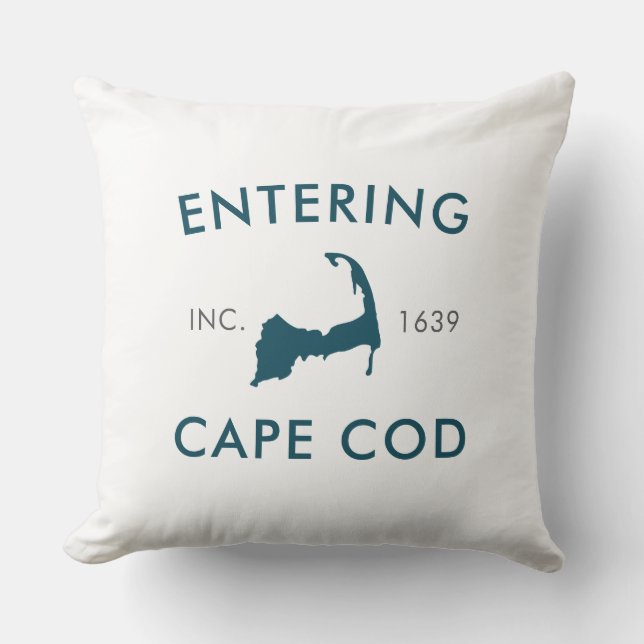 Binnenvaren Cape Cod Est 1639 Kussen (Voorkant)