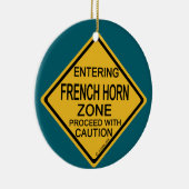 Binnenvaren van de Franse Horn Zone Keramisch Ornament (Rechts)