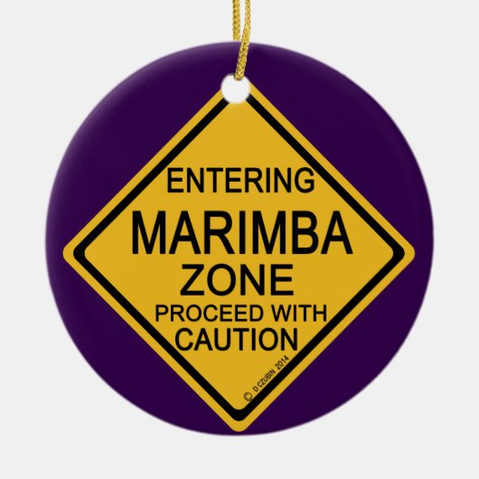 Binnenvaren van de Marimba-zone Keramisch Ornament (Voorkant)