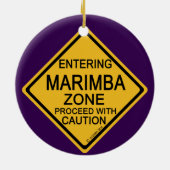 Binnenvaren van de Marimba-zone Keramisch Ornament (Achterkant)