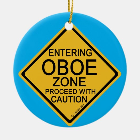 Binnenvaren van de Oboe Zone Keramisch Ornament (Voorkant)