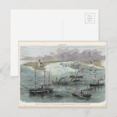 Binnenvaren van New Orleans, Commodore Farragut's  Briefkaart (Voorkant / Achterkant)