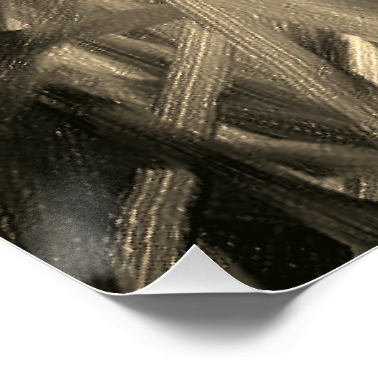 Binnenverlichting monochroom perfect poster (Hoek)