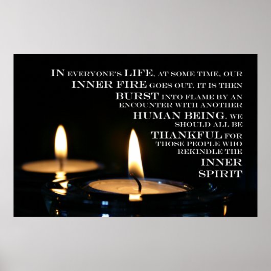 Binnenvlam afdrukken poster (Voorkant)