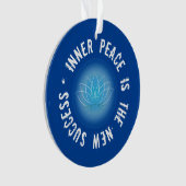 Binnenvrede is het nieuwe succescitaat ornament (voorkant)